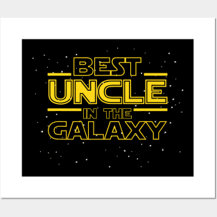 Uncle Shirt Gift for New Uncle, Best Uncle in the Galaxy Posters and Art